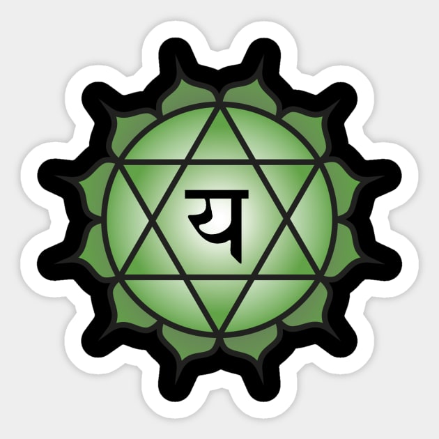 Anahata Mandala Sticker by Temple of Being